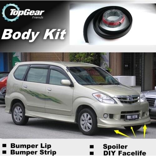 For TOYOTA Avanza For Daihatsu Xenia Bumper Lip / Front Spoiler For TG Friends to Car Tuning / TOPGEAR Body Kit / Strip Skirt