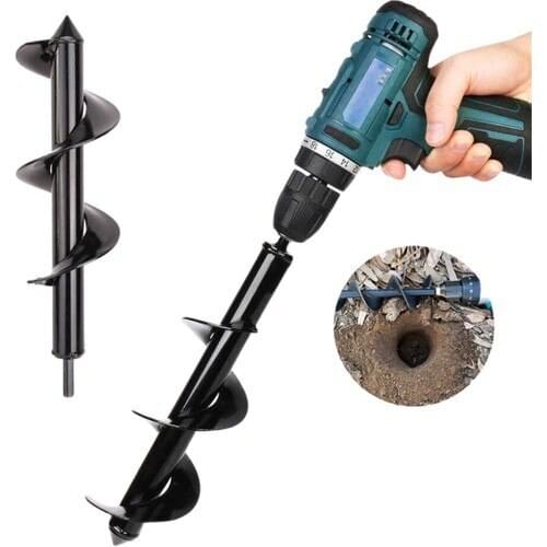 Buffer Drill Bit Auger Bracket Garden Soil Piercing Fertilizer Seed Mixer Plant Seedlings Seedlings Cultivation