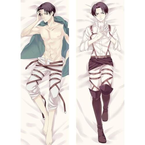 Anime Shingeki no Kyojin Decoration Dakimakura Pillow Case Cover Attack on Titan Levi Rivaille Hugging Body Bedding Pillowcase
