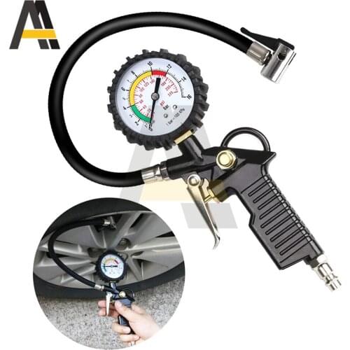 Digital Car EU/US Tire Air Pressure Inflator Gauge LCD Display LED Backlight Vehicle Tester Inflation Monitoring Manometro