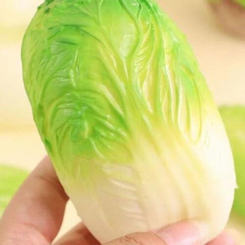 Childrens Decompression Simulation Cabbage Vents Fruit and Vegetable Squeeze Childrens Vegetable Toys Color Shape Healthy