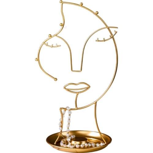 Metal Ornaments DIY Jewelry Display Rack Jewelry Display Stand Storage Shelf Necklace Desktop Decoration Hanging Jewelry Rack