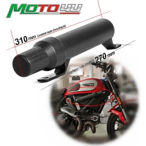 Small Off-Road Motorcycle Waterproof Tool Tube Gloves Raincoat Storage Box Storage tube Universal For Motorcycles Cars Ships