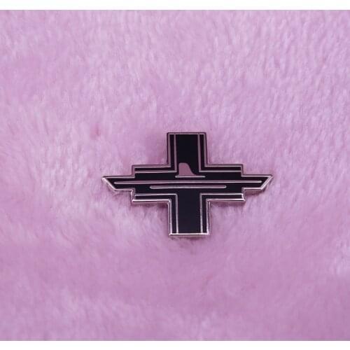 German 10th flotilla black cross lapel pin WW2 navy cap accessory