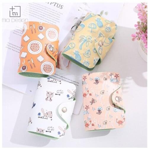 New coin purses men women mini lovely print wallets cute card holder ladies key money bags for girls purse