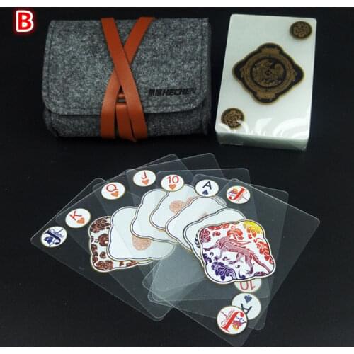 New product of foreign trade, transparent crystal, plastic playing cards, PVC plastic playing cards, waterproof