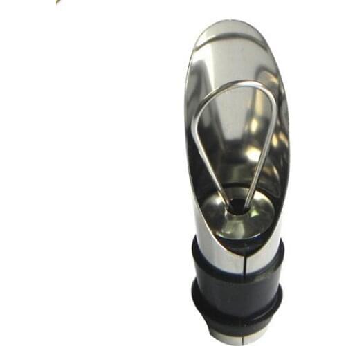 1pcs Stainless Steel Liquor Pourer Free Flow Wine Bottle with Stopper Set