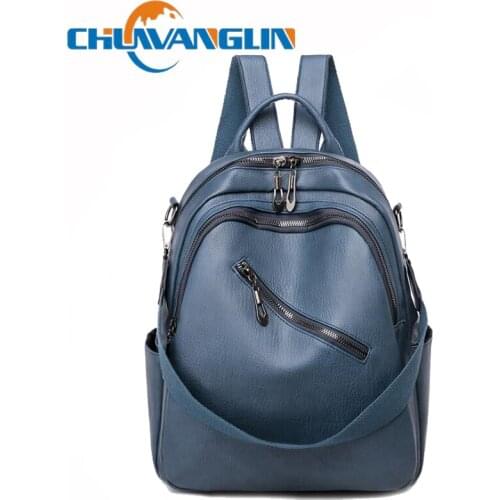 Chuwanglin Bagpack School Bags Teenage Girls Leather Backpacks Female Shoulder Bags Women Sac Travel Backpack Mochila P50406