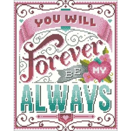 Always my spring patterns Counted Cross Stitch 11CT 14CT 18CT DIY Cross Stitch Kit Embroidery Needlework Sets home decor