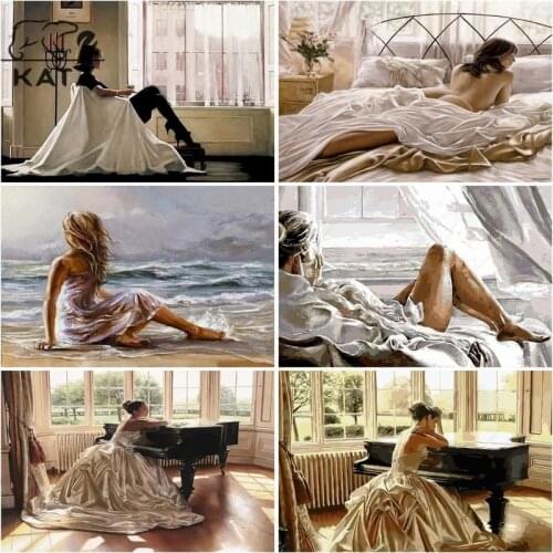 Vintage Portrait Diamond Painting Girl Embroidery Crossing Diy Beauty Mosaic Children Art Gift Cross Stitch Home Decoration