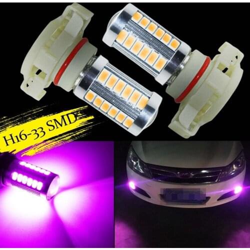 YaaGoo Purple 33SMD H16 5202 5201 Car Fog Truck LED Light Bulbs