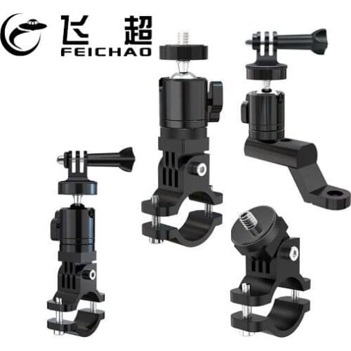 360/90 Degree Rotation Bike Bicycle Handlebar Clamp Mount Clip Camera Holder with 1/4 Screw for GoPro for DJI Osmo Action Camera