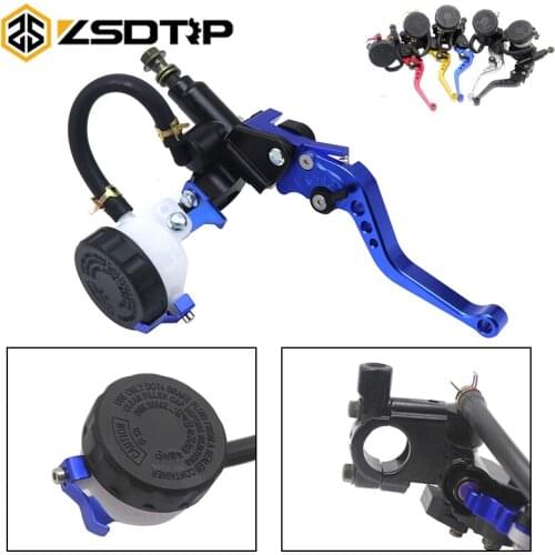 ZSDTRP Motorcycle Brake Pump Front Master Cylinder Hydraulic Brake Lever Right For Dirt Pit Bike ATV Quad Moped Scooter Go Kart