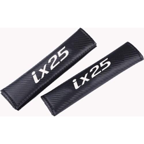 2pcs PU Fashion Car Seat Belt Cover Car Seat belt shoulder Pads for Hyundai Ix25