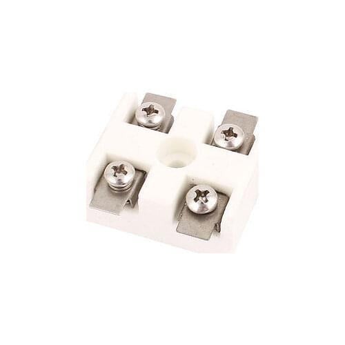 30A 2 Way 5 Hole 2W5H High Temperature Ceramic Terminal Block Wire Connector