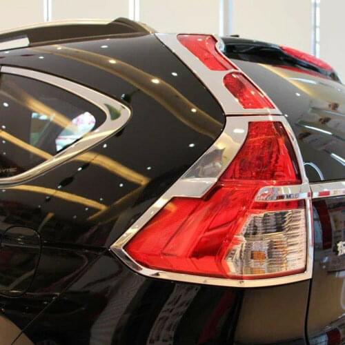 Fit For Honda CR-V CRV 2015 2016 Chrome Rear Tail Light Lamp Cover Trim Moulding 4pcs