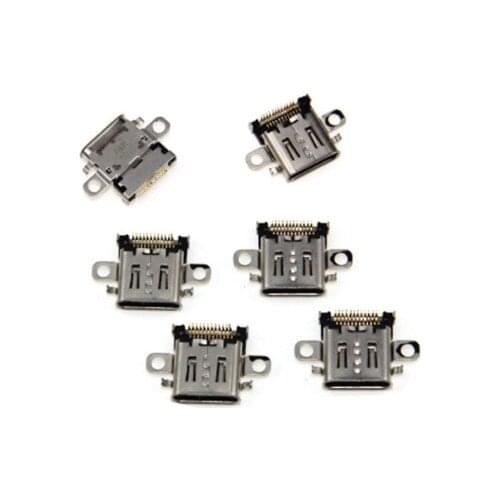 50pcs/lot USB C port For Nintendo Switch Type C Charging Socket Dock Port Connector Replacement