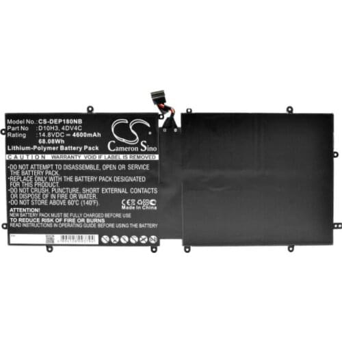 Cameron Sino 4600mAh battery for DELL XPS 18 1810 1820 18-1810 4DV4C 63FK6 D10H3 Notebook, Laptop Battery