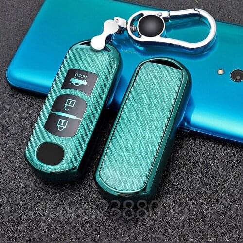 1x Premium TPU Car Key Fob Cover Case For Mazda 2 3 5 6 8 CX3 CX5 CX7 CX9 MX5 Smart Remote Key Protective Shell with Key Chain