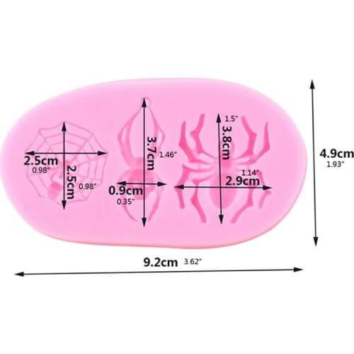 Spider Epoxy Resin Mold Keychain Pendant Silicone Mould DIY Crafts Jewelry Earrings Ornaments Decorations Casting Tools U90F