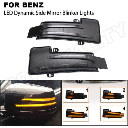 Dynamic LED Turn Signal Rearview Side Mirror Indicator Blinker Light For Mercedes-Benz G R-Class GLS W463 X164 X166 W166 W251