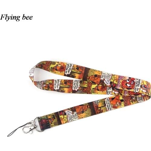 Flyingbee Cool Dog lanyard Keychain Phone Lanyard Fashion Strap Neck Lanyards for ID Card Phone Keys X0876