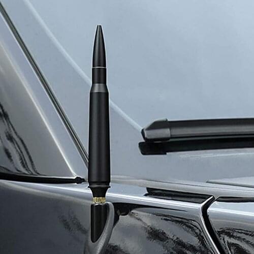 1 PCS Bullet Style Stubby Antenna Mast Aerial Black Car bullet antenna for Ford F-150 Raptor Dodge RAM 1500 Grand Cherokee