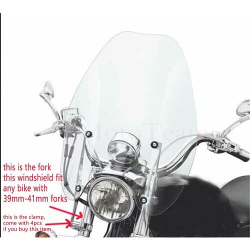 New For Harley Davidson Touring Softail Dyna Sportster XL883 21x20" bike motorcycle motorbike large Windshield Windscreen