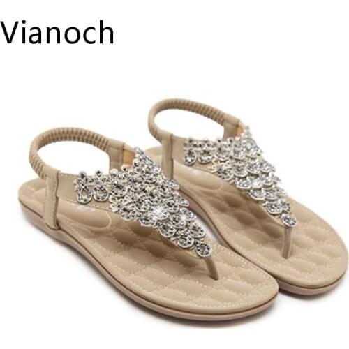 New Fashion Women Sandals Beach Shoes Summer Flats Shoe Woman Size 40 41 42 wo19028