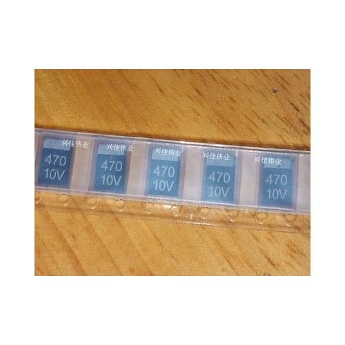 Original 5pcs/ 10v470uf 477 470uf 10V E7345 E Tantalum Capacitor