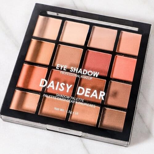 16 Color Professional Shadow Eyeshadow Palette Waterproof Cosmetic Long Lasting Shimmer Matte Sweat Proof Eyeshadow Tools TSLM1