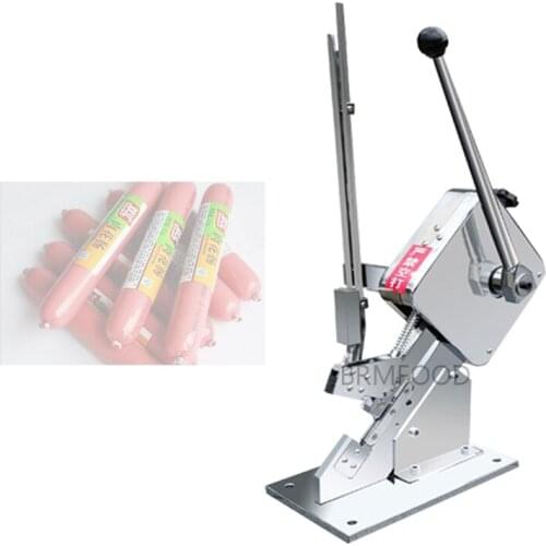 Manual U shape Ham Sausage Clipper Hand Press Grapefruit Mesh Bag Sealing Machine Plastic Mushroom Bag In Supermarket