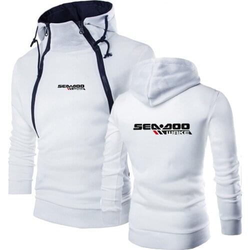 Sea Doo Seadoo Moto Logo 2021 New Hoodies Men Hooded Sweatshirts Spring Fashion Solid Sportswear Mens Pullover Slim Tracksuits