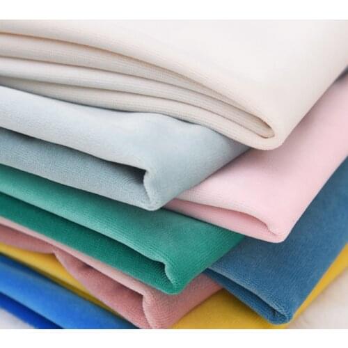 Width 110'' Solid Color Soft High Grade Shading Thickened Cotton Fabric By The Yard For Curtain Sofa Material