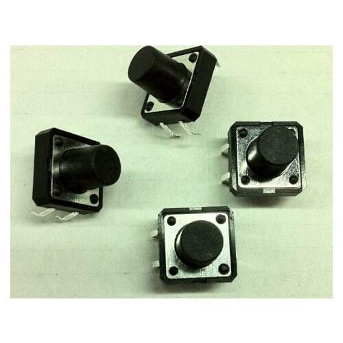 12x12x9mm 4pin DIP Tactile Tact Mini Push Button Switch Micro Switch Momentary 50pcs/lot