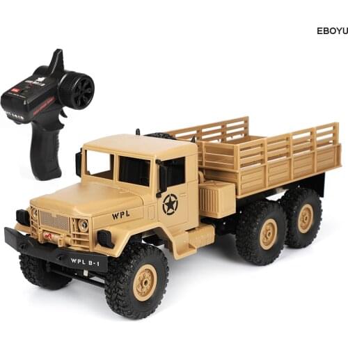 WPL B16 RC Truck B-16 1/16 2.4G 6WD Crawler Off Road RC Truck With Light RTR