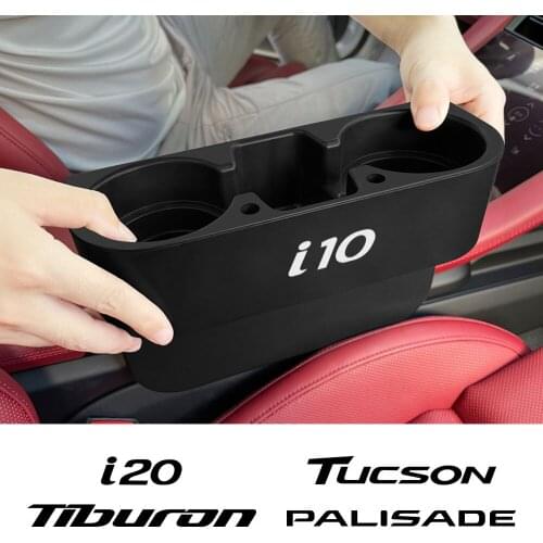 Car Seat Gap Storage Box For Hyundai Tucson I10 I20 Tiburon Palisade Grandeur Venue Auto Seat Cup Holder Organizer Accessories