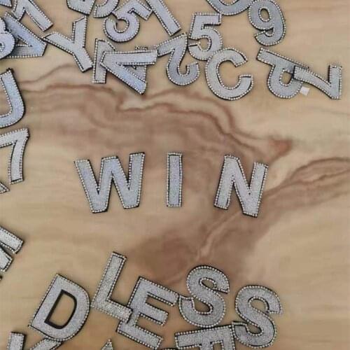 1pcs English letters Patches for clothing Iron on Badge Sticker Clothes Sewing Accessories embroidery Parch ropa