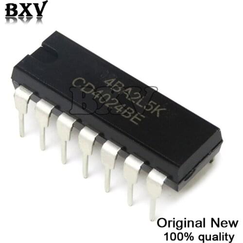 5PCS CD4024BE DIP14 CD4024 DIP 4024BE DIP-14 4024 new original In Stock