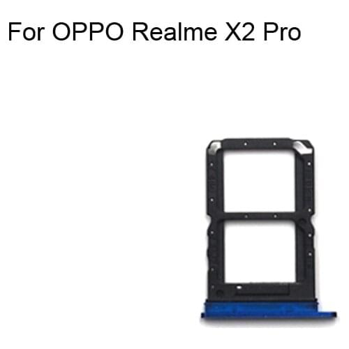 2PCS For OPPO Realme X2 Pro Tested Good Sim Card Holder Tray Card Slot For OPPO Realme X 2 Pro Sim Card Holder