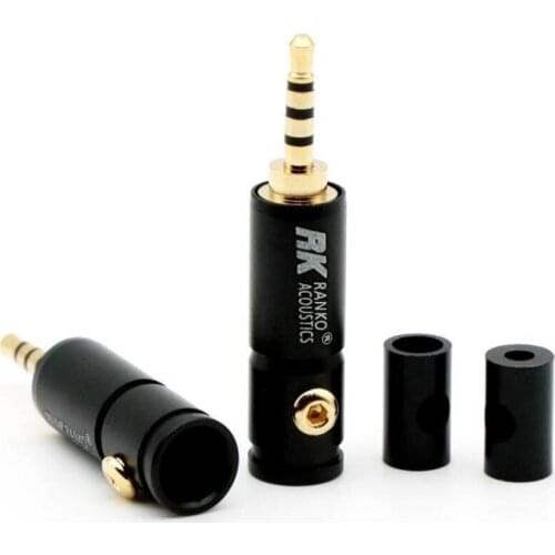 2.5mm 3.5mm earphone plug gold plated 2pcs
