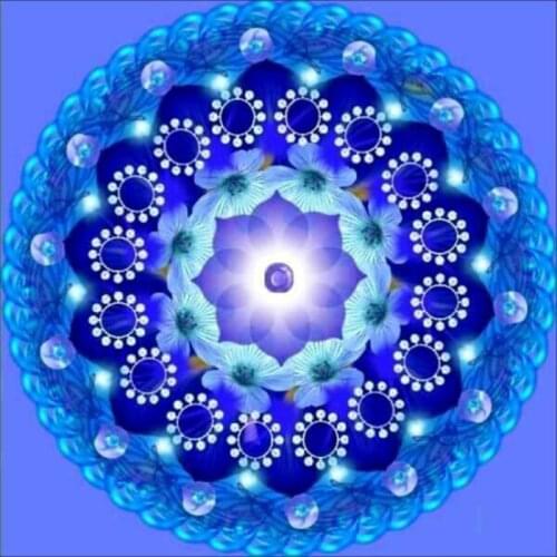 30X30cm DIY Full Drill Diamond Painting Cross Stitch Dream flower Printed Draw Picture Round Rhinestones Embroidery Home Decor