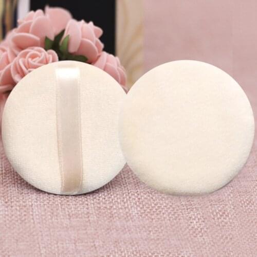 60x15mm 5pcs Round Shape Facial Face Body Powder Foundation Puff Portable Cosmetic Puff Makeup Foundation Sponge