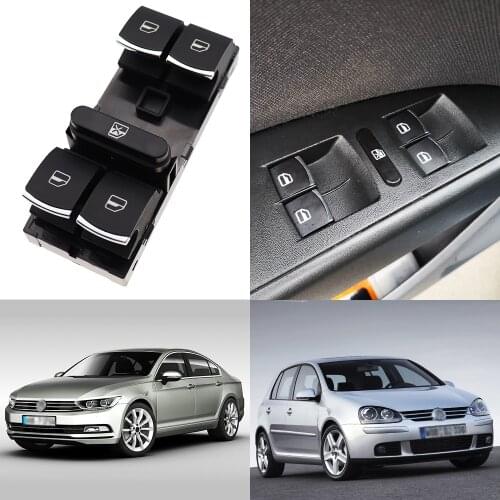 Electric Power Master Window Switch Button for VW MAGOTAN Sagitar Golf MK5 MK6 GTI Rabbit Passat B6 CC OEM 5ND 959 857 5ND959857