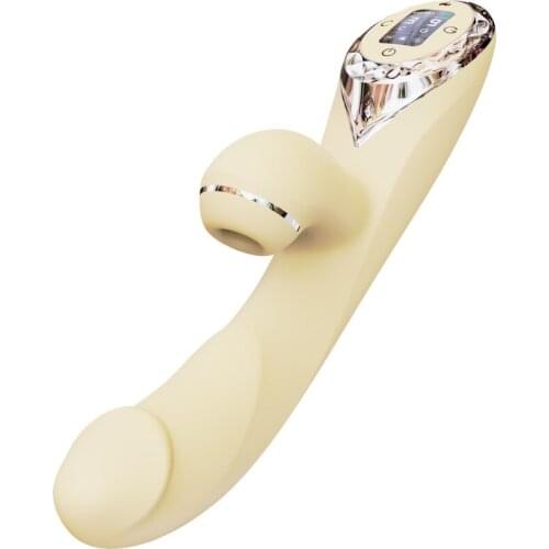 9 Speed vibrating 3 Speed sucking Heatable Silicone Dildo Vibrator, Clitoris G-Spot Stimulator massager Adult Sex Toys for Woman