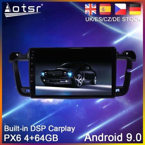 Android 9.0 PX6 64G Car DVD Player GPS Navigation For Peugeot 508 1 2011-2018 Car Auto Radio Stereo Multimedia Player HeadUnit