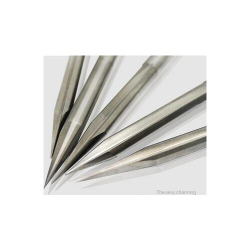 Free Shipping,10pcs/lot 3.175*45*0.1mm two flute straight sharp bits, double straight flute V sharp endmills