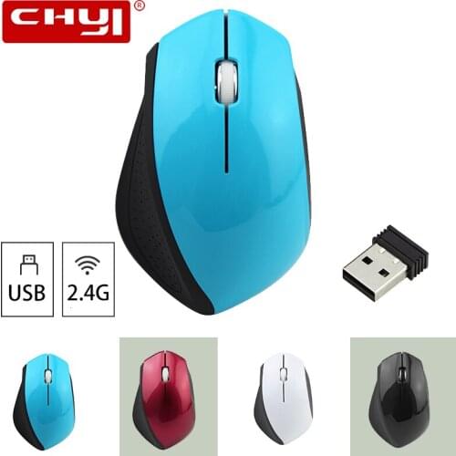 CHUYI 2.4G Wireless Gaming Mouse Ergonomics Optical USB Receiver For Laptop Notebook Computer