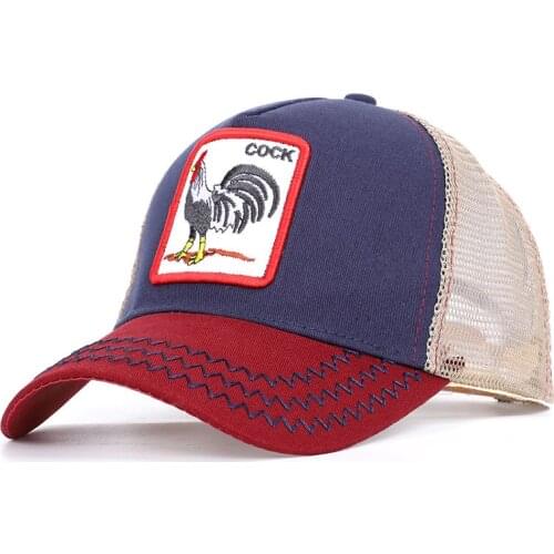 Fashion Animals Embroidery Baseball Caps Men Women Hip Hop Hat Summer Breathable Mesh Sun Gorras Unisex Streetwear Bone