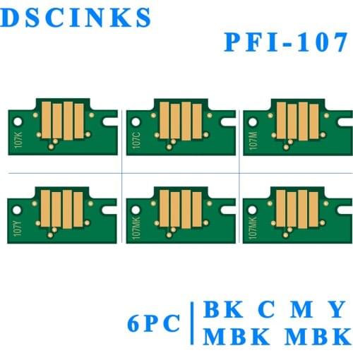 PFI107 PFI 107 Cartridge Chip for Canon IPF670 IPF680 IPF685 IPF770 IPF780 IPF785 Printer Ink Cartridge Replacement Chip PFI-107